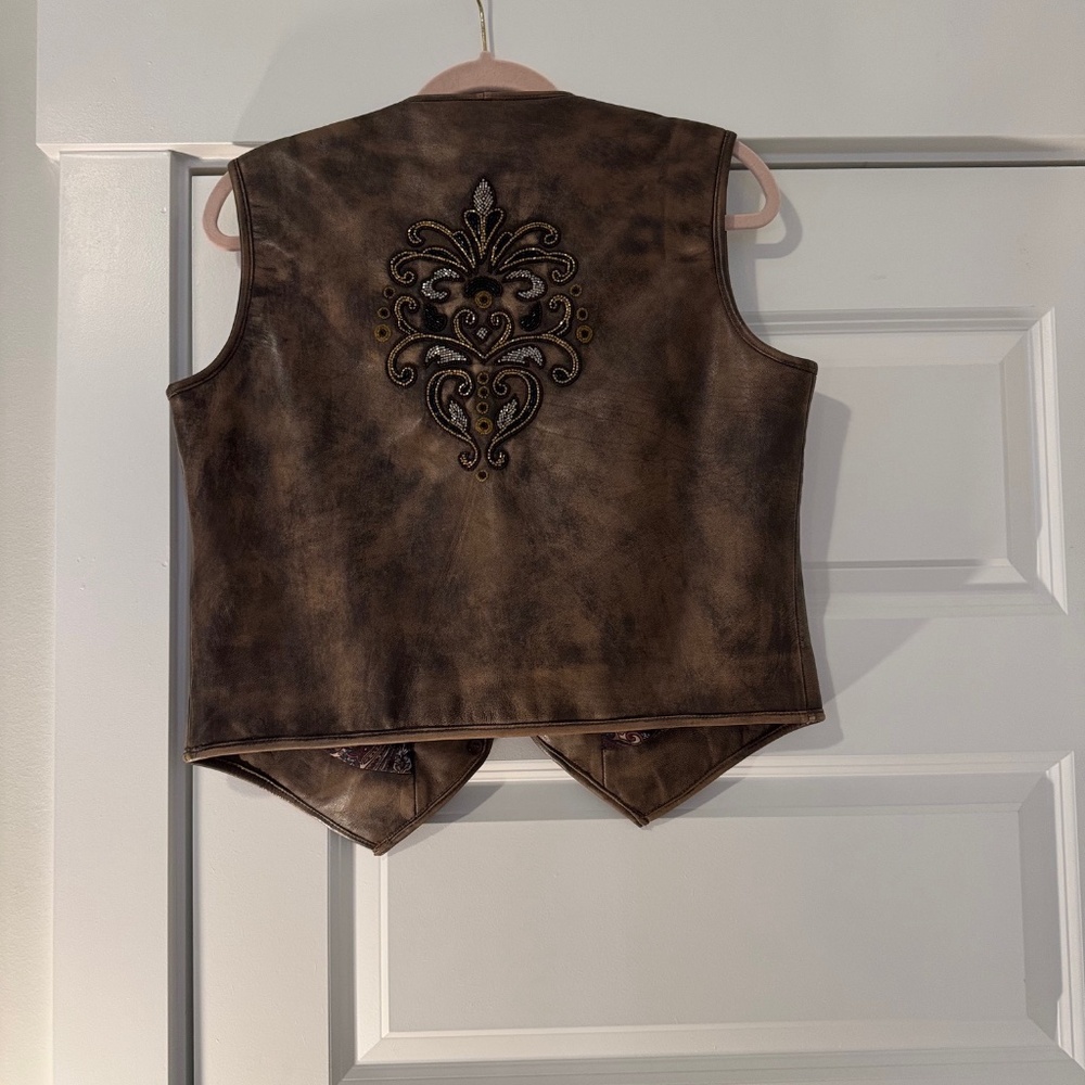 Madison Creek leather vest